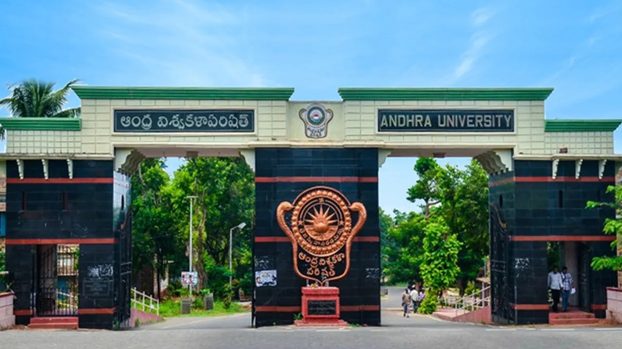 andhra university online banner