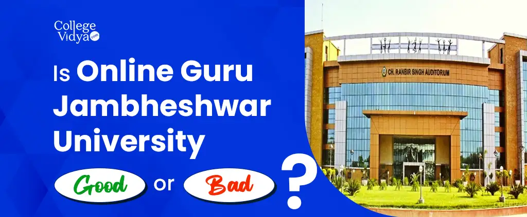 is online guru jambheshwar university good or bad 