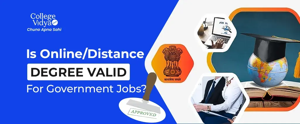 is online or distance degree valid for government jobs 