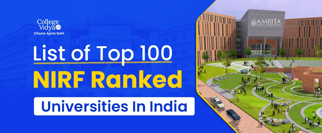 list of top 100 nirf ranked universities in india 2024