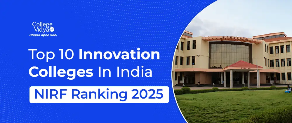 top 10 innovation colleges in india nirf ranking 2025