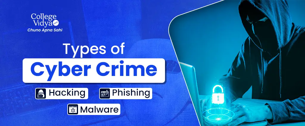 types of cyber crime hacking phishing malware