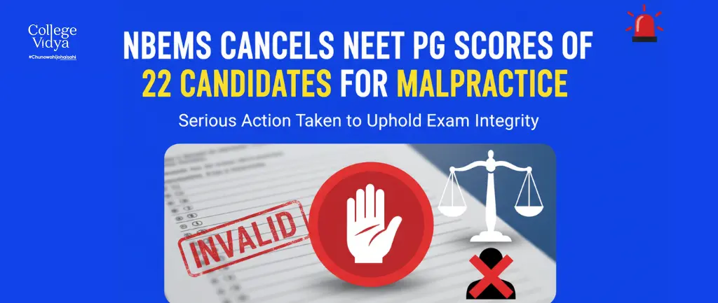 NBEMS_Cancels_NEET_PG_Scores_of_22_Candidates_for_Malpractice