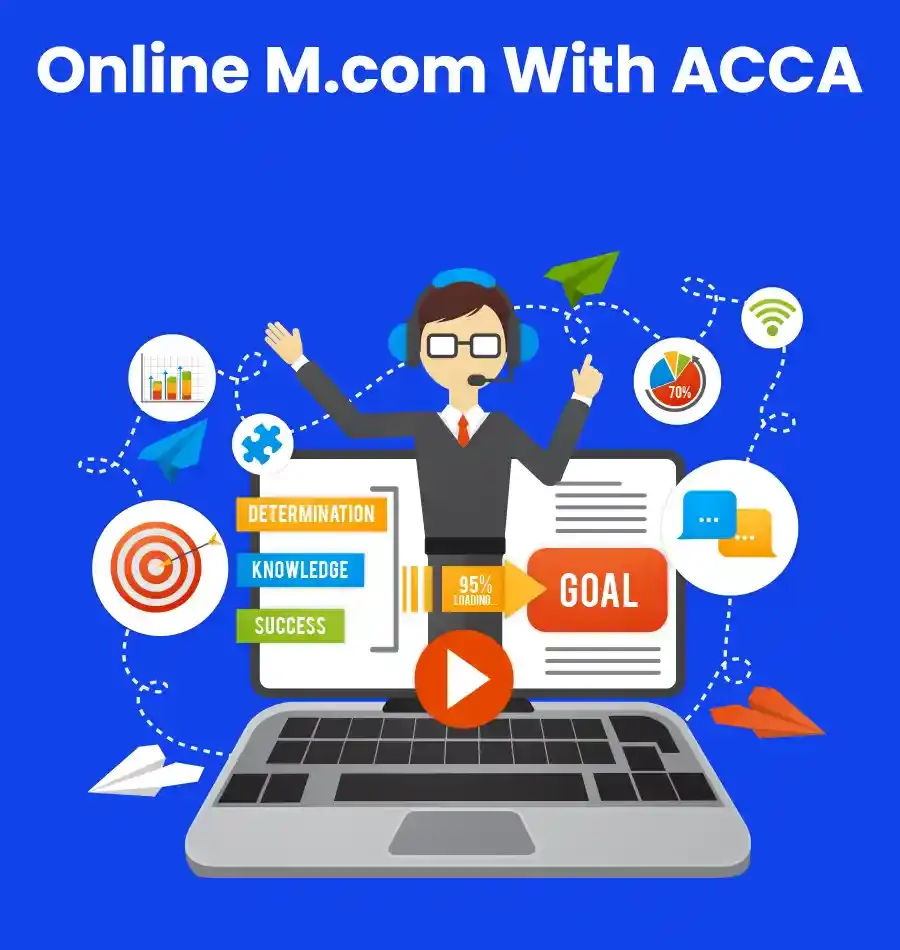 Online M.com With ACCA