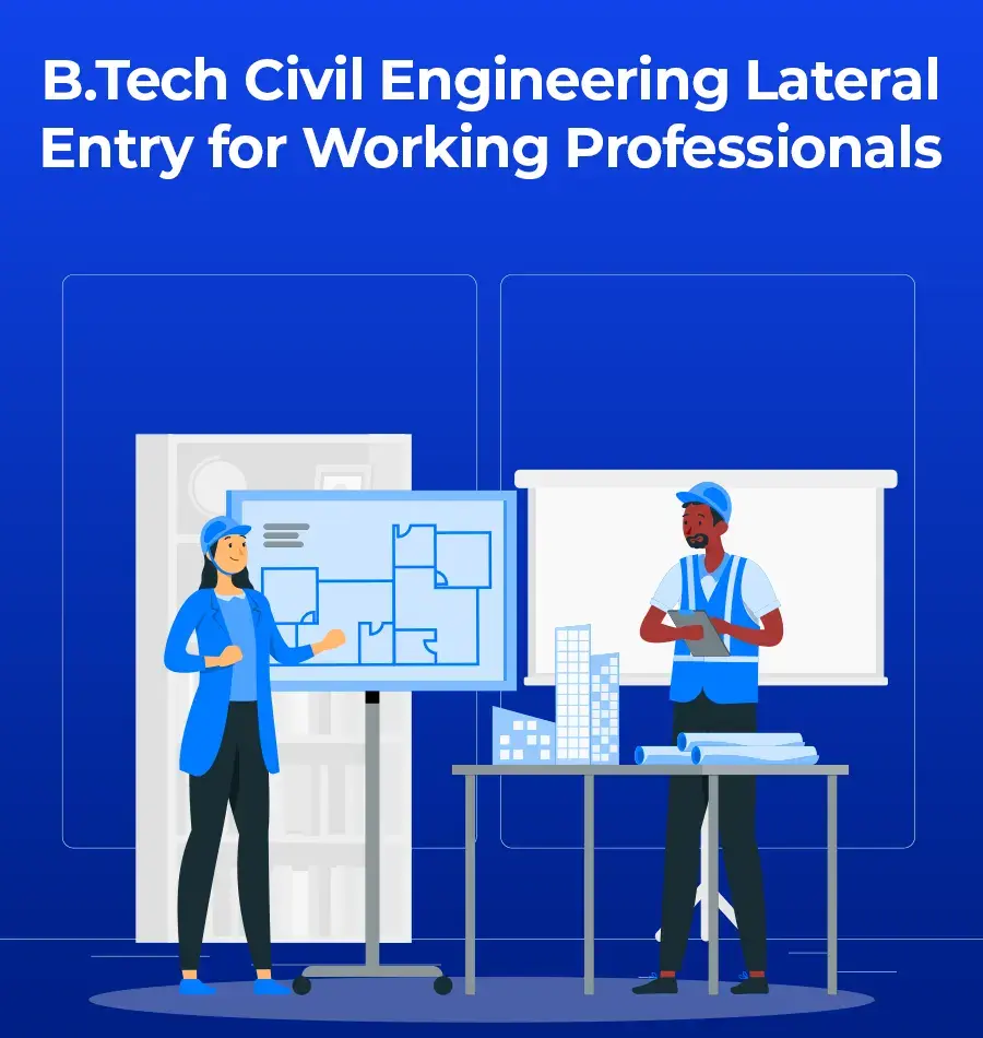 btech civil engineering lateral entry for working professionals