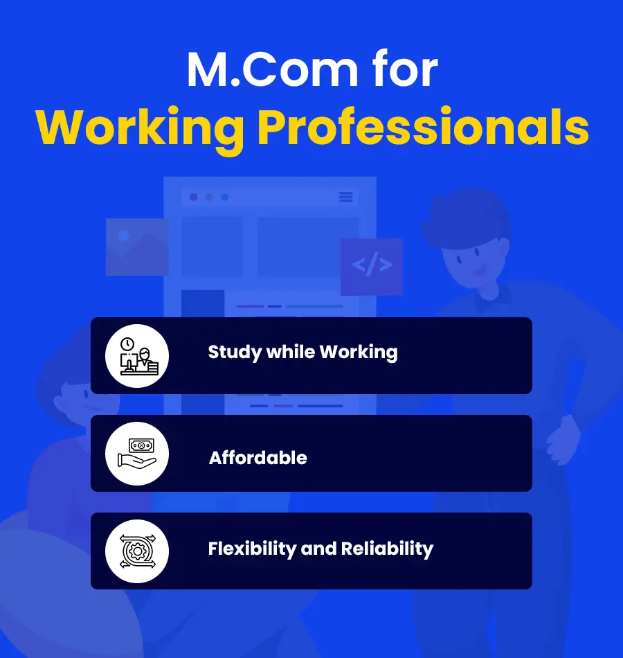 mcom for working professionals