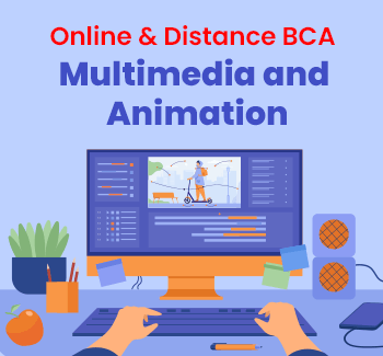 online distance bca multimedia and animation