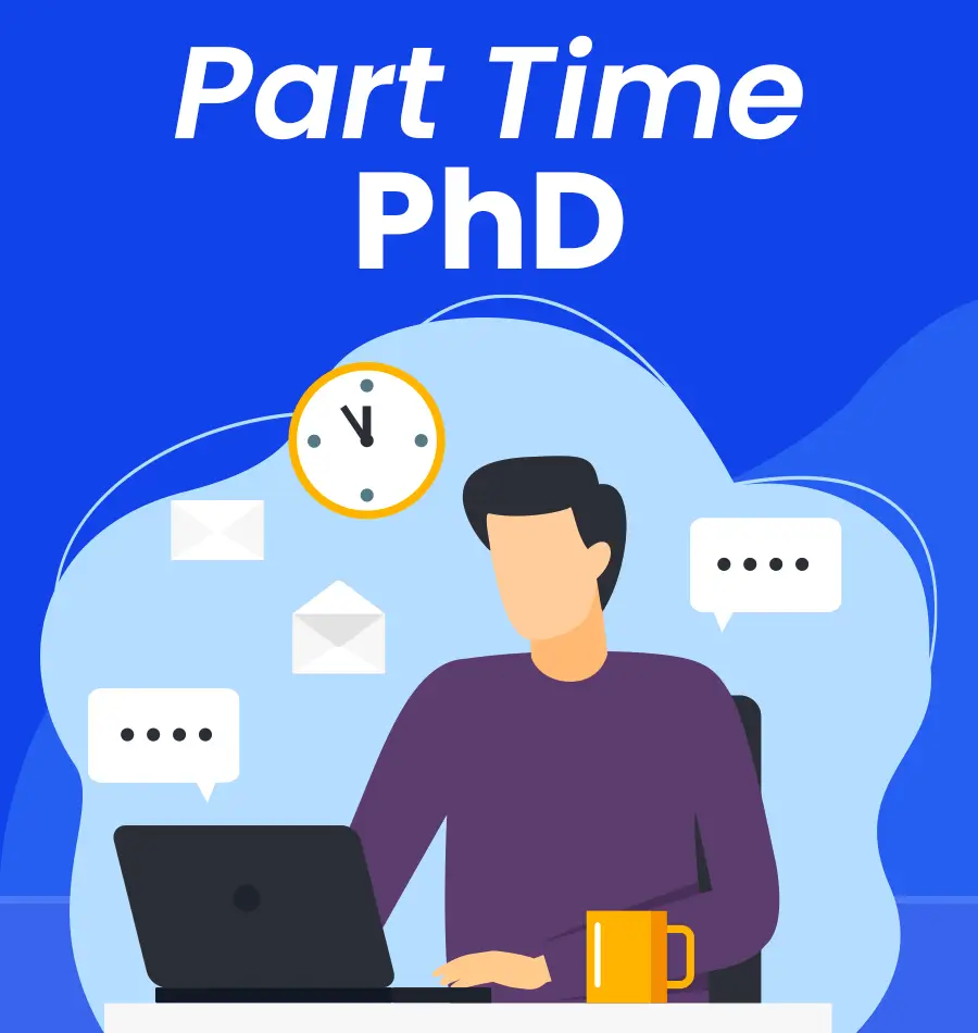 phd part time in india