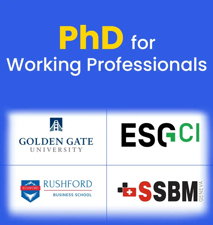 phd courses for working professionals