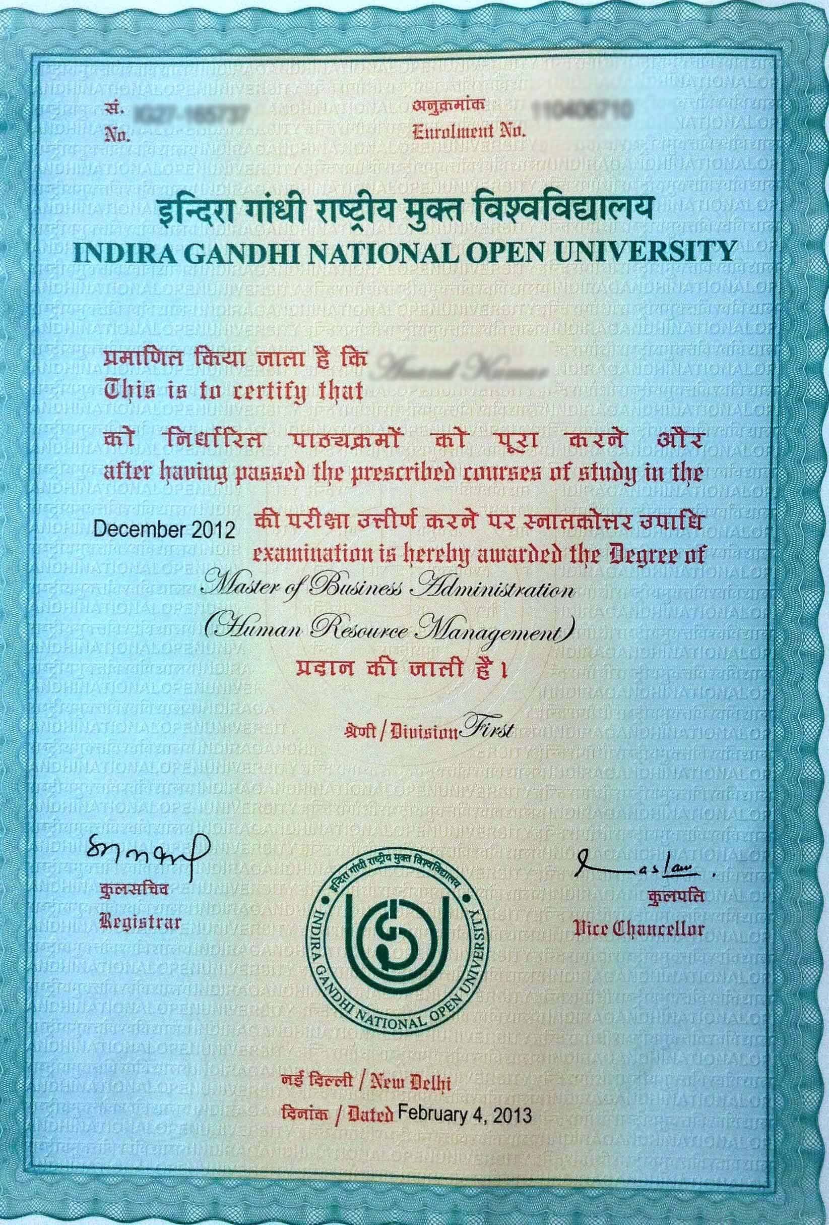 Ignou_sample_certificate