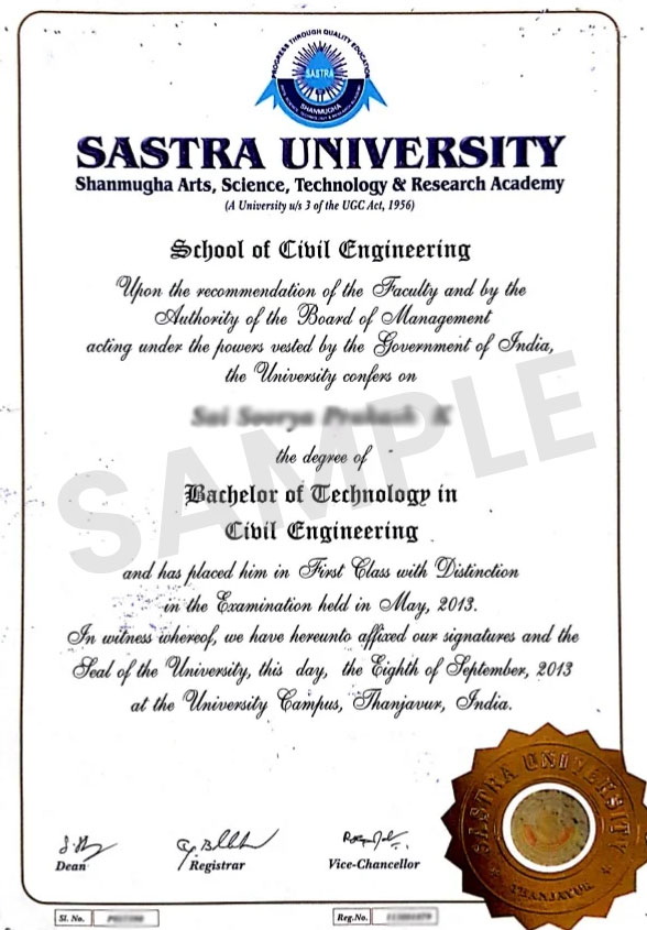 Sastra University Online (Courses, Admission, Fees 2024)