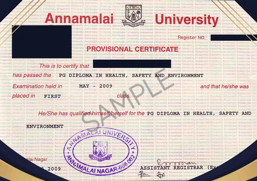 anna malai distance education sample certificate