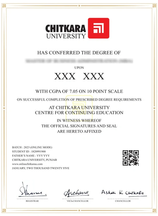 chitkara university online
