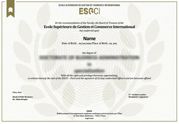esgci sample certificate..