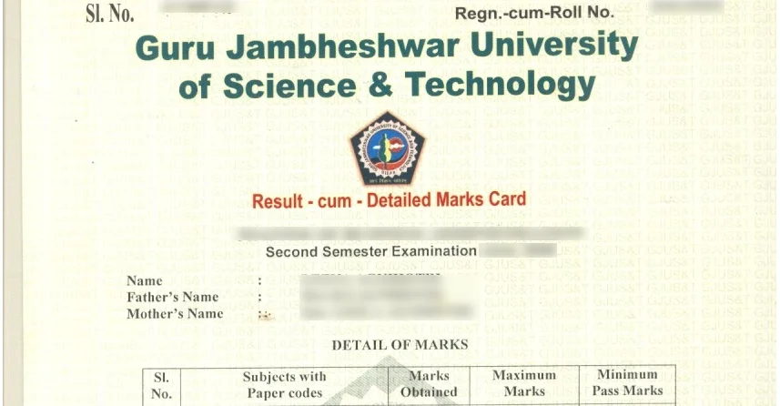 guru jambheshwar university online