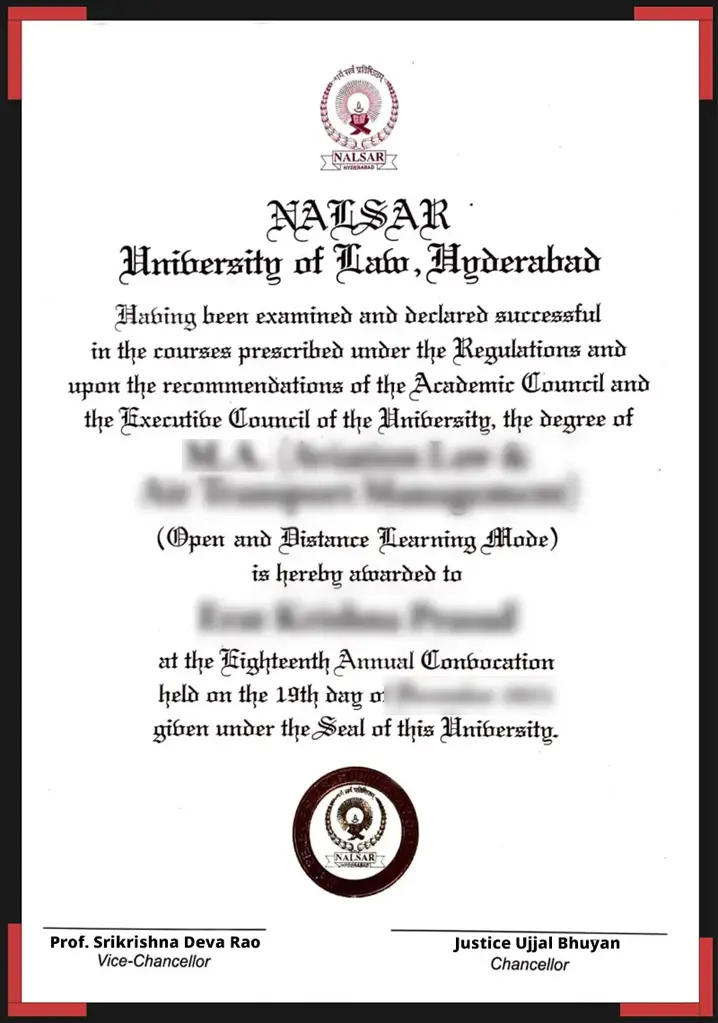 nalsar university of law distance education