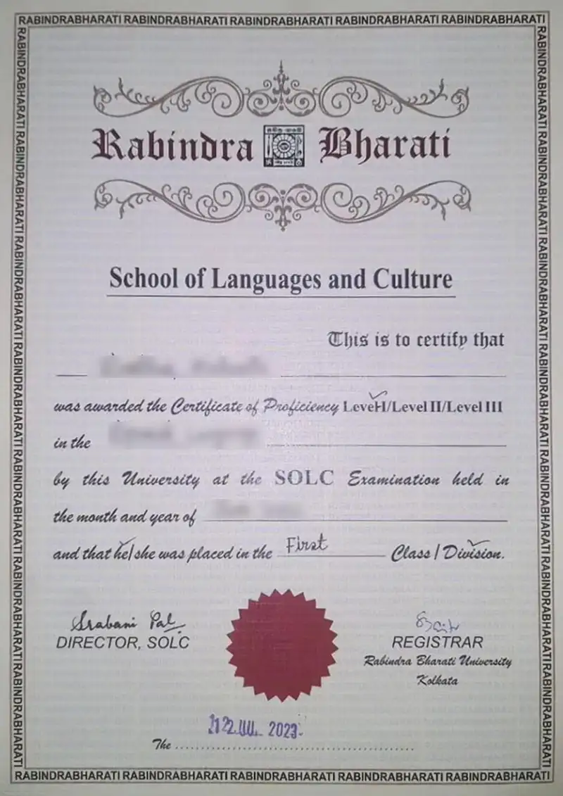 rbudde rabindra bharati university distance education