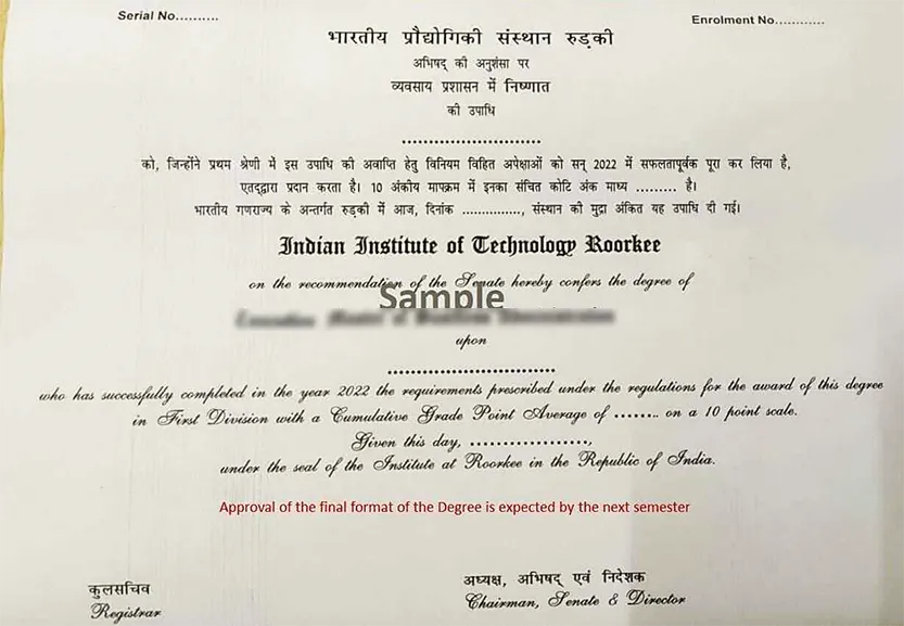 sample_certificate of iit roorkee