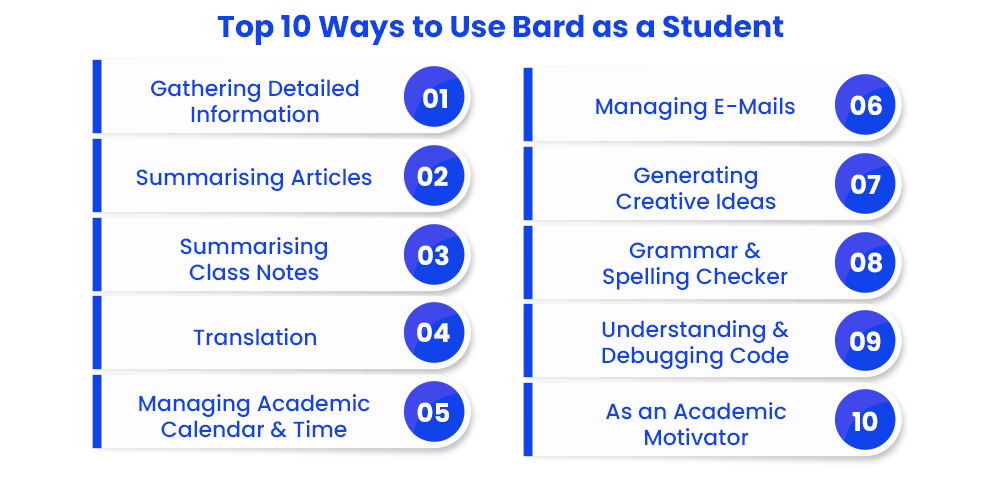 top 10 ways to use bard as a student