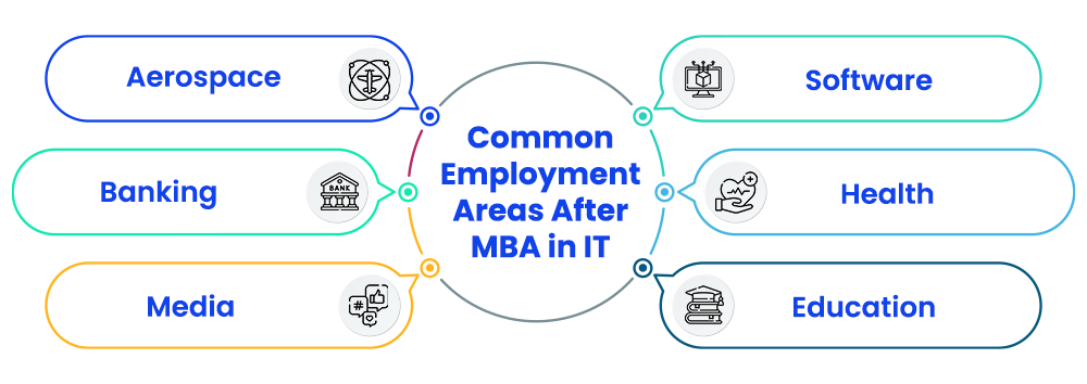 common employment areas after mba in it