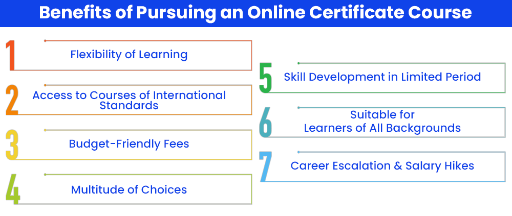 Benefits of Pursuing an Online Certificate Course