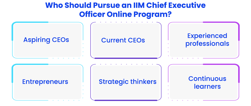 Who Should Pursue an IIM Chief Executive Officer Online Program