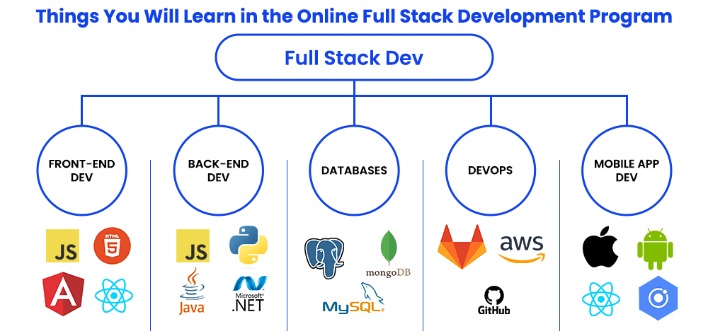 Things You Will Learn in the Online Full Stack Development Program
