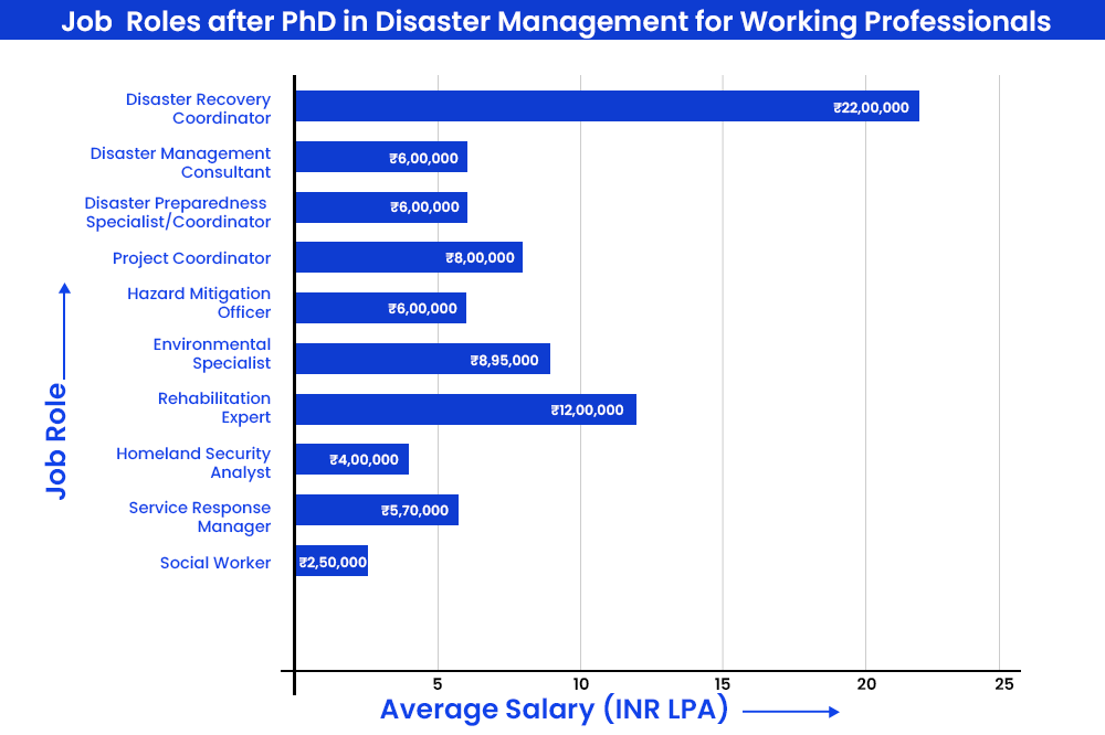 Job Roles after PhD in Disaster Management for Working Professionals