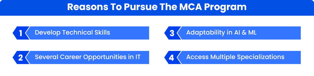 Reasons to pursue the MCA program